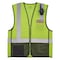 Ergodyne Hi-Vis Safety Vest w/Black Bottom 4XL, 5XL Class 2 U Back, , Zipper 2 Pockets, 1 Mic Tab 8210ZBK - alternate 4